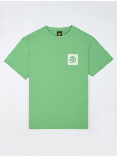 COMFORT FIT COLORBLOCK GREEN T-SHIRT