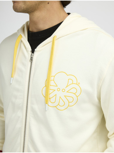 FRESH ROLLER COCONUT ZIP-UP HOODED SWEATSHIRT