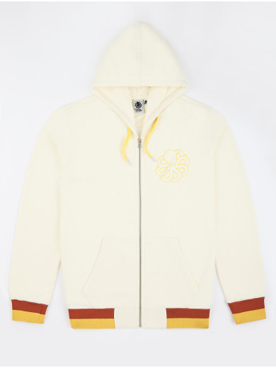FRESH ROLLER COCONUT ZIP-UP HOODED SWEATSHIRT