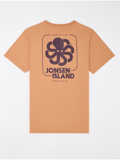CLASSIC BIG LABEL CARAMEL T-SHIRT