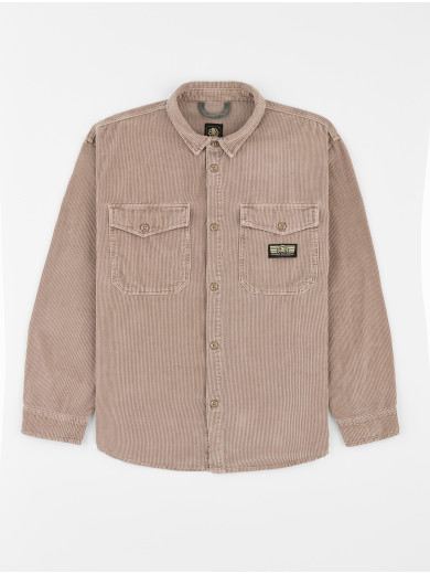 JIM JIM CAMEL VELOUR SHIRT