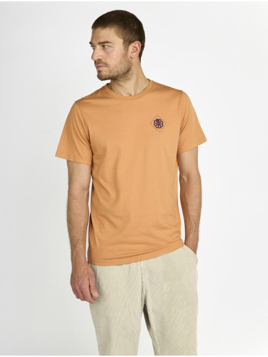 CLASSIC BIG LABEL CARAMEL T-SHIRT
