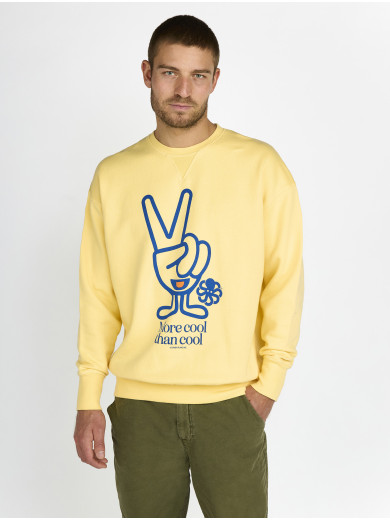 GUSTAVO COOL HANDS YELLOW COMFORT SWEATSHIRT