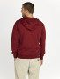 ZIP-UP HOODIE SWEATSHIRT "MORE COOL" IN SYRAH COLOR