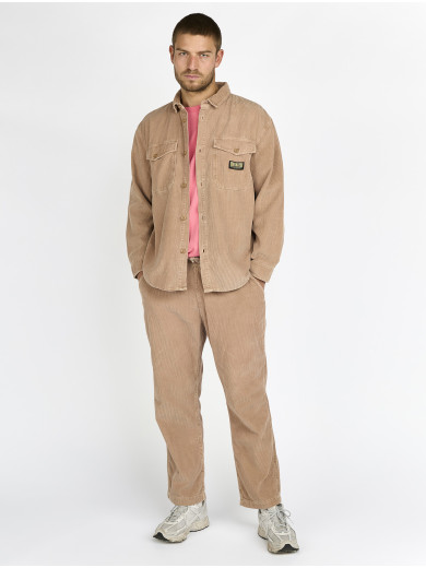 CHEMISE VELOURS JIM JIM CAMEL