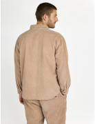 JIM JIM CAMEL VELOUR SHIRT