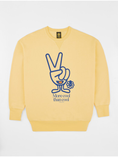 GUSTAVO COOL HANDS YELLOW COMFORT SWEATSHIRT