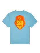 T-SHIRT CONFORT MOUSTACHE ADRIATIC BLUE