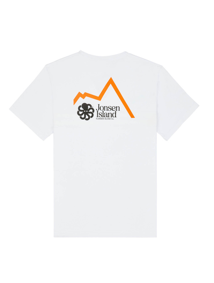 Classic Orange T-Shirt - Skishop White