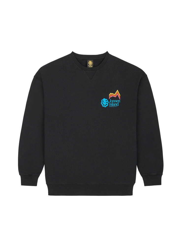 GUSTAVO SUNNY ALPS BLACK COMFORT SWEATSHIRT