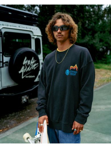 SWEAT-SHIRT CONFORT GUSTAVO SUNNY ALPS BLACK