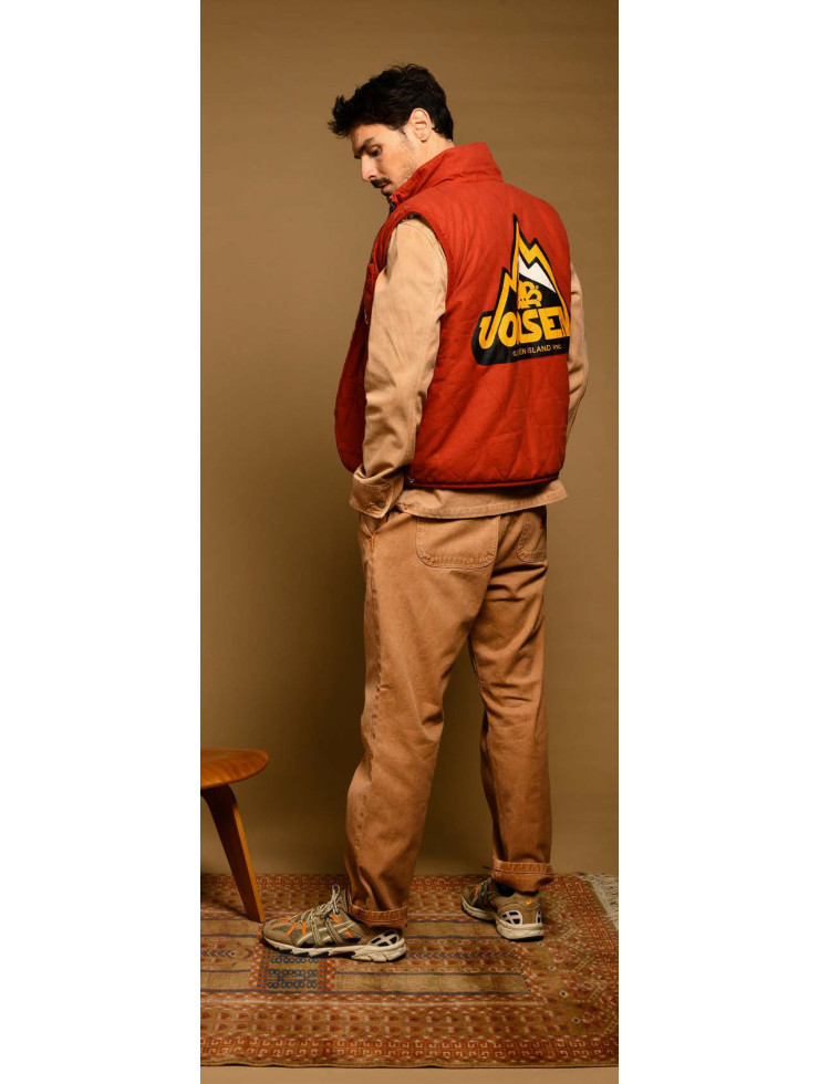 GILET SHERPA CAM ROUGE