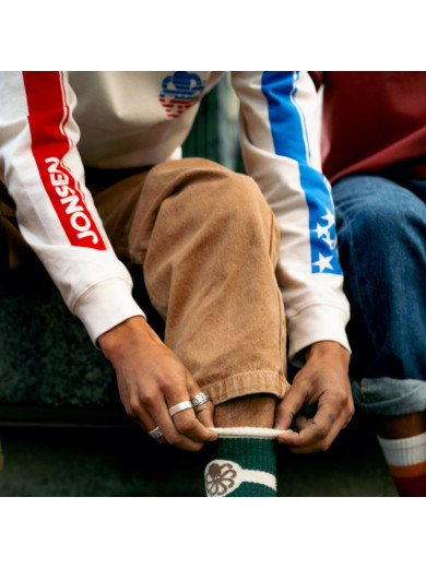 T-SHIRT LONG SLEEVES CROSS RACING COCONUT