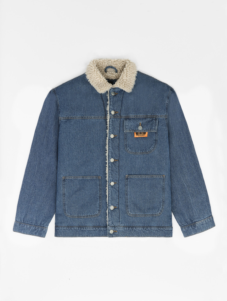 VESTE JEAN & SHERPA RISA WASHED