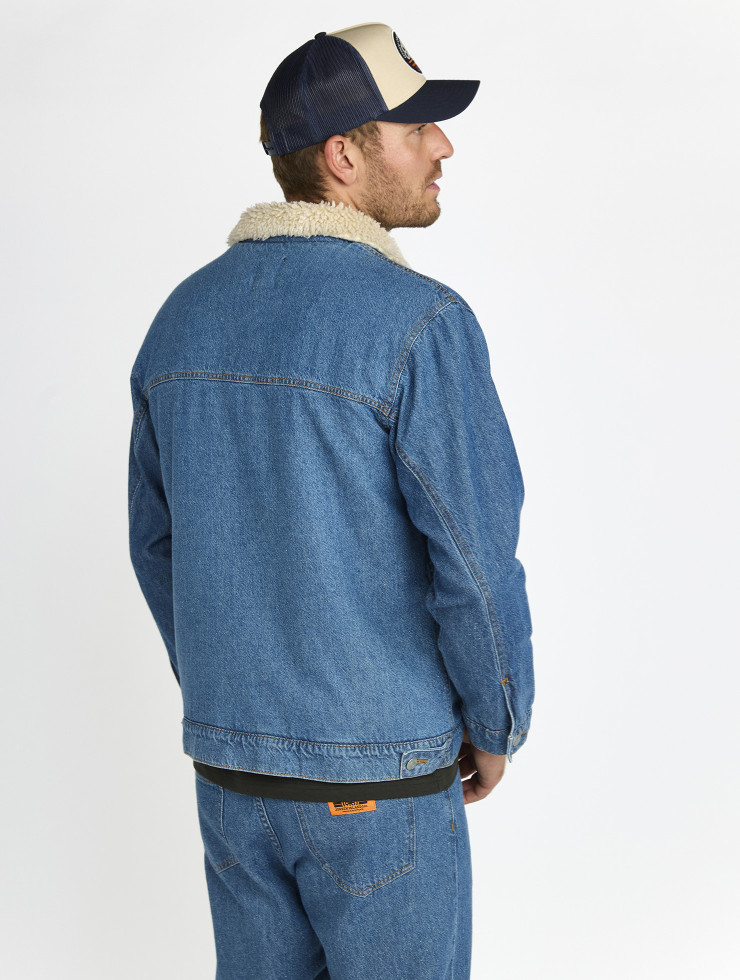 VESTE JEAN & SHERPA RISA WASHED