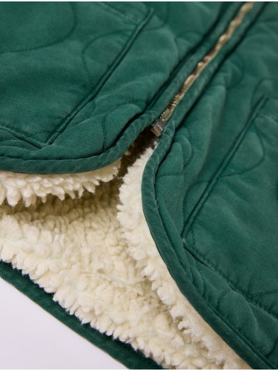 GILET SHERPA CAM RAIN FOREST