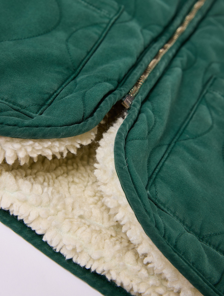 GILET SHERPA CAM RAIN FOREST