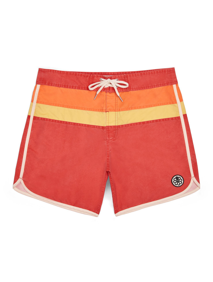 BOARDSHORT JON 1 STRIPE  RED