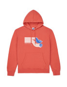 SWEAT HOODIE CLASSIC FAST BIRD RED F/O