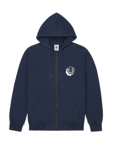 SWEAT HOODIE ZIPPE BIG 3D NAVY