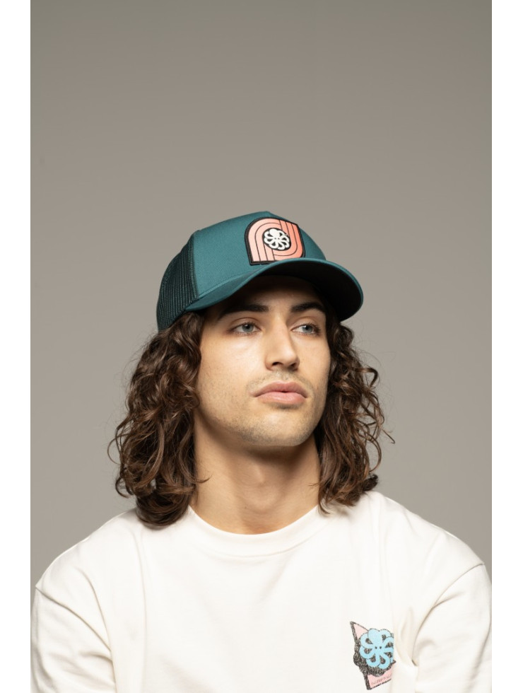 TRUCKER DOUBLE J  TEAL CORAL