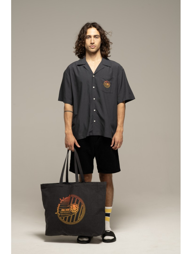 TOTE BAG BLACK FADED