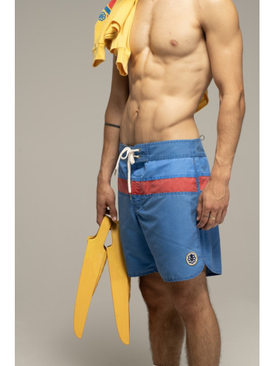 BOARDSHORT JON 1 STRIPE  BLUE