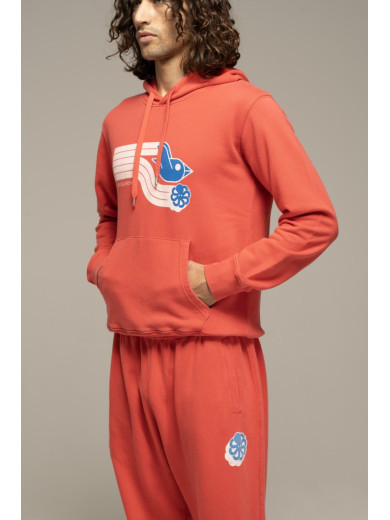 SWEAT HOODIE CLASSIC FAST BIRD RED F/O