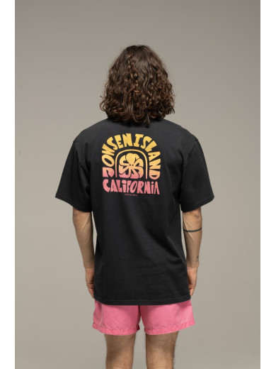 T-SHIRT CONFORT FAT LETTERS BLACK F/O