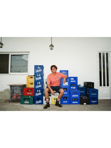 T-SHIRT CONFORT FAT LETTERS RED F/O