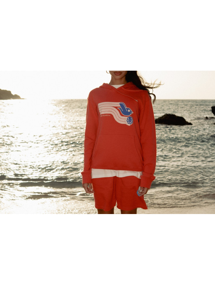 SWEAT HOODIE CLASSIC FAST BIRD RED F/O