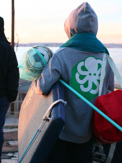 SWEAT HOODIE ZIP KID BIG 3D HGR