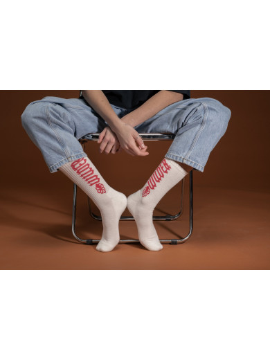 SOCKS  WILDER COCONUT / RED