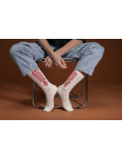 SOCKS  WILDER COCONUT / RED