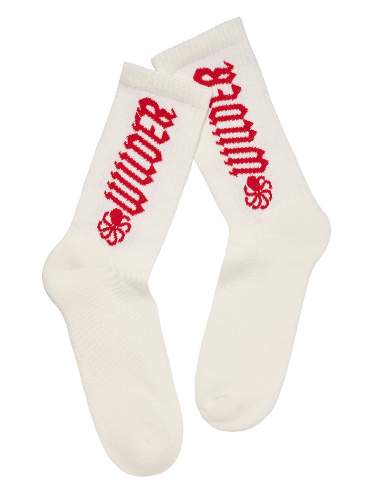 SOCKS  WILDER COCONUT / RED