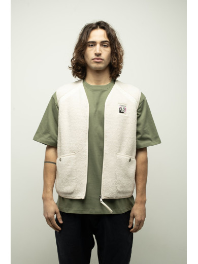 SHERPA GILET  BIANCA CREAM